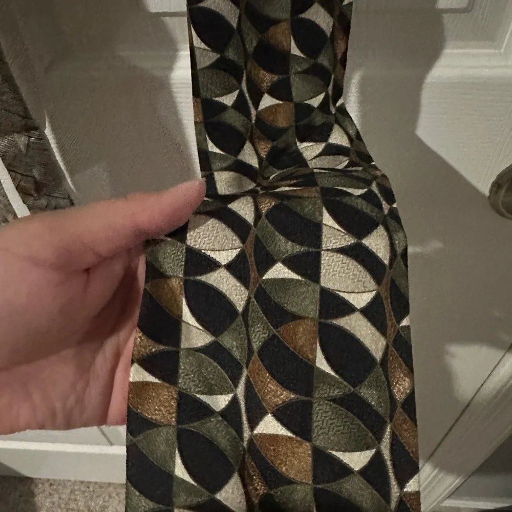 Geometric Patterned Ties 100% Silk Made in Italy - Set of 3